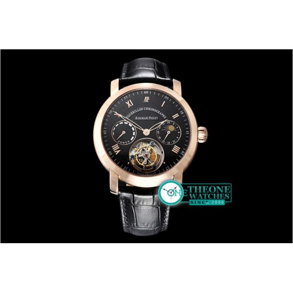 Audemars Piguet - AP Jules Tourbillon Chronographe RG/LE Blk Tourbillon