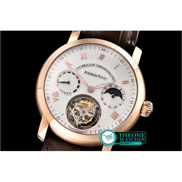 Audemars Piguet - AP Jules Tourbillon Chronographe RG/LE Wht Tourbillon