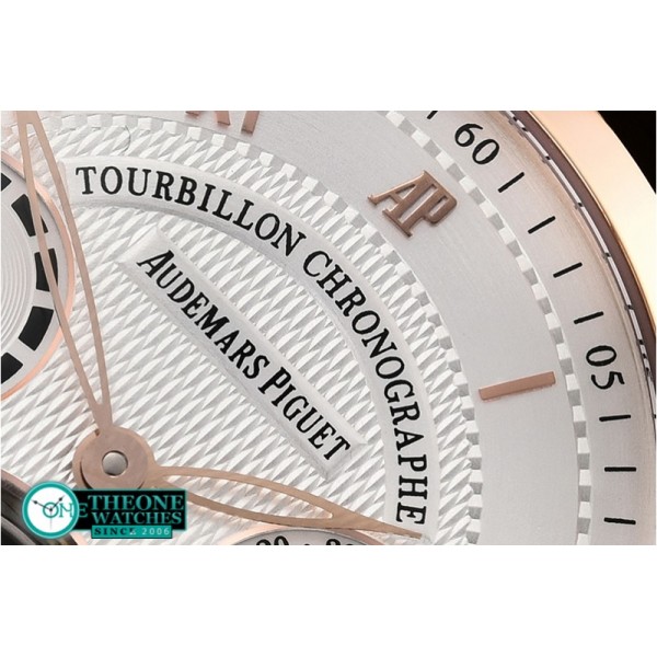 Audemars Piguet - AP Jules Tourbillon Chronographe RG/LE Wht Tourbillon