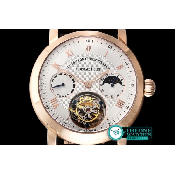 Audemars Piguet - AP Jules Tourbillon Chronographe RG/LE Wht Tourbillon