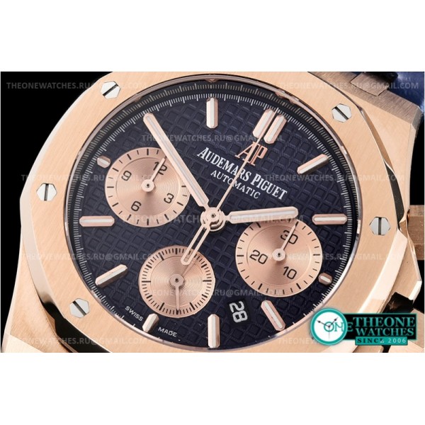 Audemars Piguet - Royal Oak Chronograph 26331ST RG/LE Blue/Rose A7750