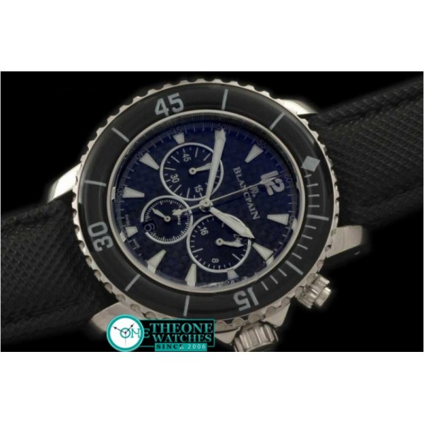 BLANCPAIN - 50 Fathoms Chronograph SS/NY Blk Jap Qtz Chrono