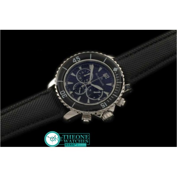 BLANCPAIN - 50 Fathoms Chronograph SS/NY Blk Jap Qtz Chrono