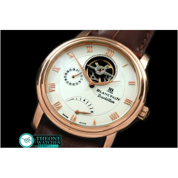 Blancpain - Villaret Tourbillon RG/LE White Asian 2813