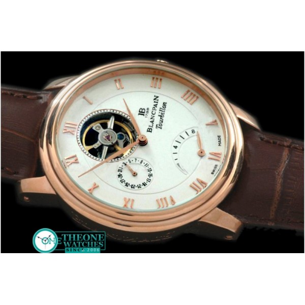 Blancpain - Villaret Tourbillon RG/LE White Asian 2813