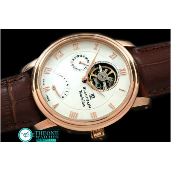 Blancpain - Villaret Tourbillon RG/LE White Asian 2813