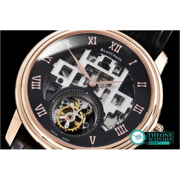 Blancpain - Fantasy Tourbillon Skeletonal RG/LE Blk Asia HW Tourbillon