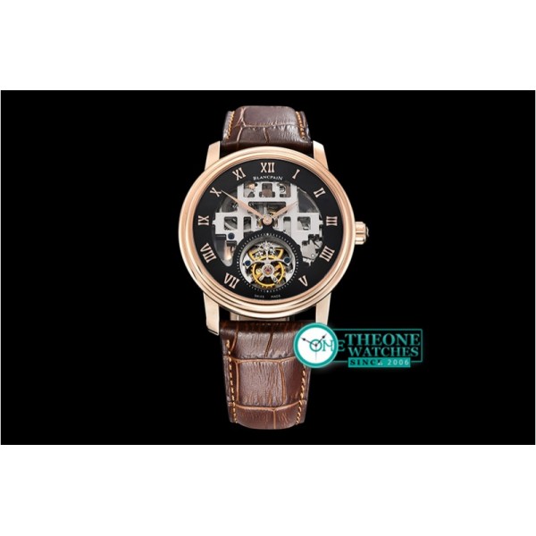 Blancpain - Fantasy Tourbillon Skeletonal RG/LE Blk Asia HW Tourbillon