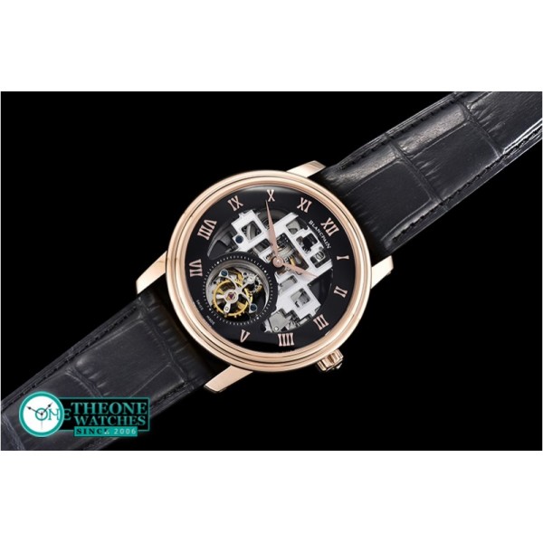 Blancpain - Fantasy Tourbillon Skeletonal RG/LE Blk Asia HW Tourbillon