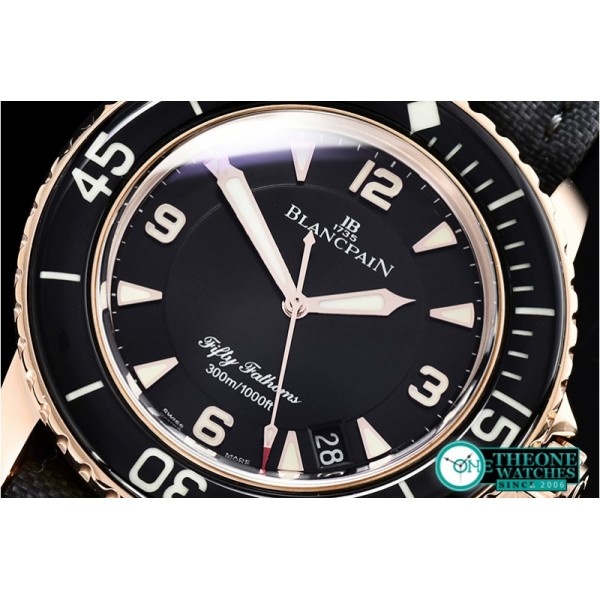 Blancpain - Blancpain Fifty Fathoms RG/NY Black ZF Asia 2836