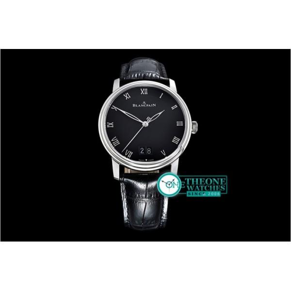 Blancpain - Blancpain Villeret Grande Date SS/LE Black Num MY9015