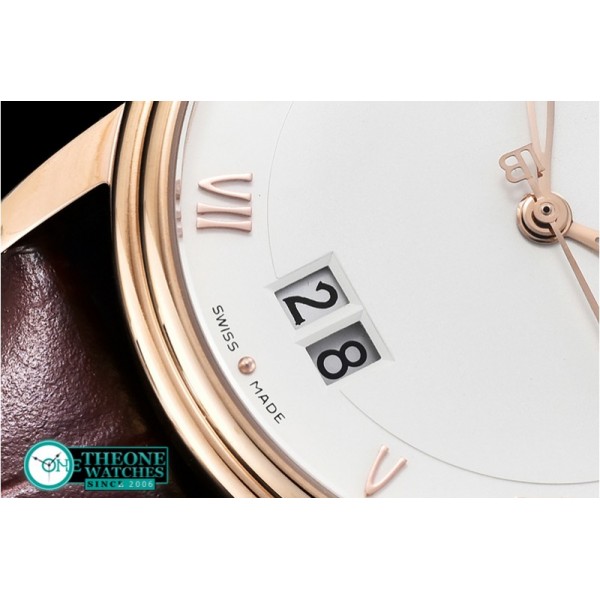 Blancpain - Blancpain Villeret Grande Date RG/LE White Num MY9015