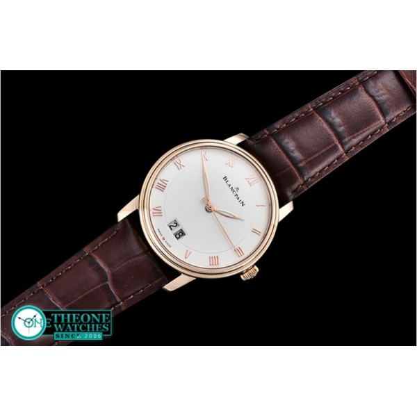 Blancpain - Blancpain Villeret Grande Date RG/LE White Num MY9015