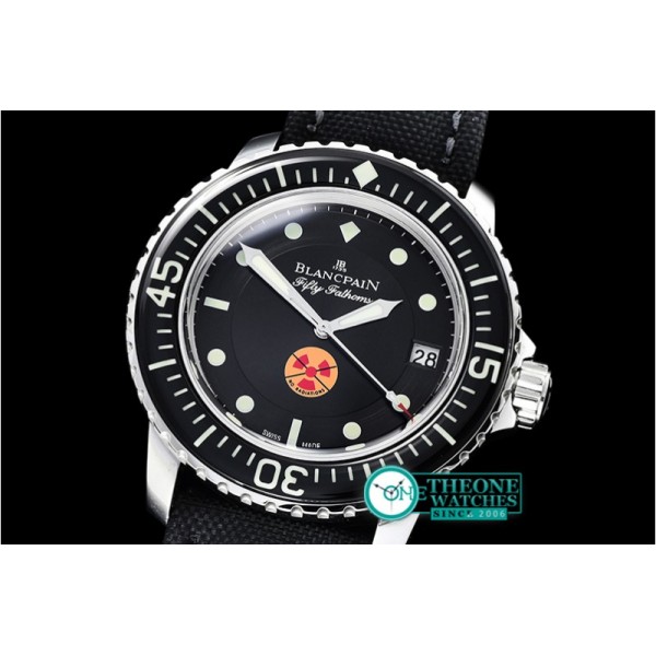 Blancpain - Blancpain Fifty Fathoms No Radiation SS/NY Blk ZF A2836