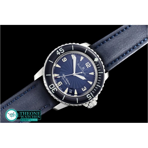 Blancpain - Blancpain Fifty Fathoms Blue SS/NY Blue ZF A2836