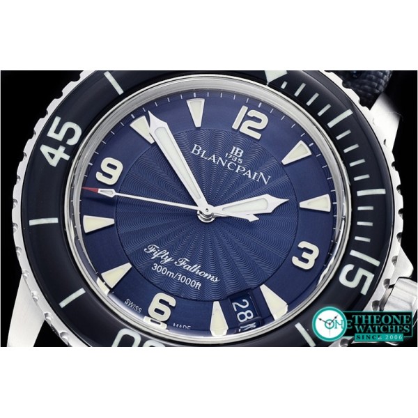 Blancpain - Blancpain Fifty Fathoms Blue SS/NY Blue ZF A2836