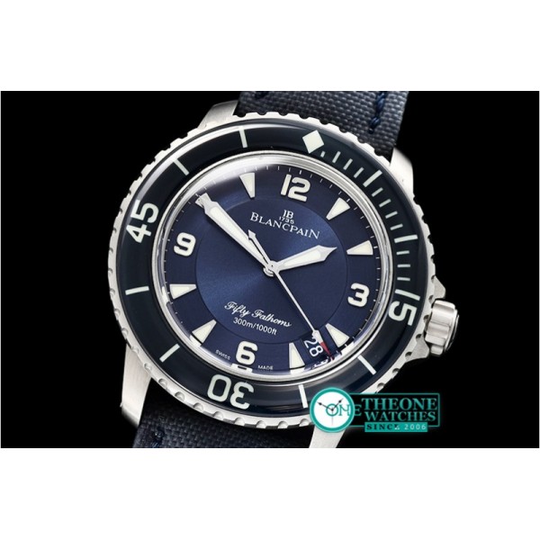 Blancpain - Blancpain Fifty Fathoms Blue Titanium TI/NY Blue ZF A2836