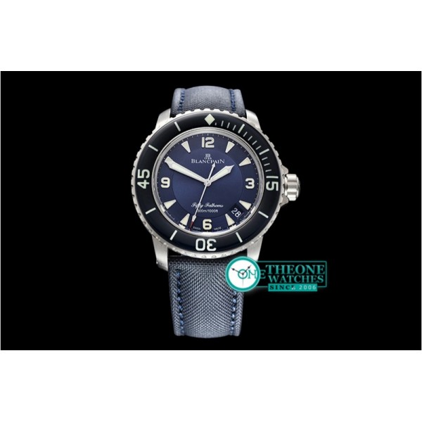 Blancpain - Blancpain Fifty Fathoms Blue Titanium TI/NY Blue ZF A2836