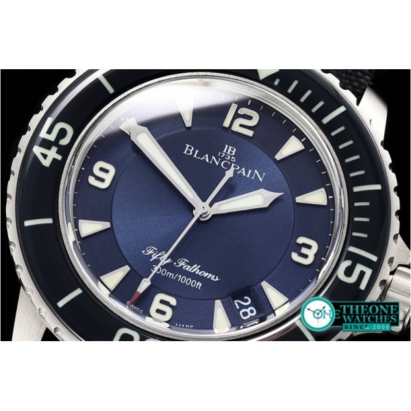 Blancpain - Blancpain Fifty Fathoms Blue Titanium TI/NY Blue ZF A2836