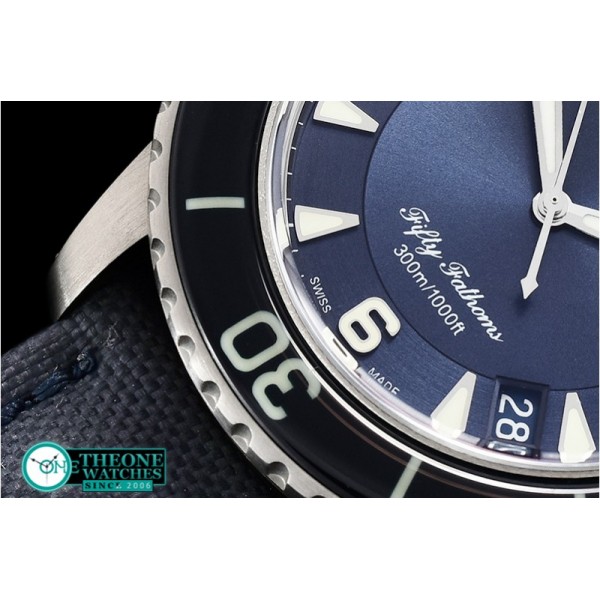 Blancpain - Blancpain Fifty Fathoms Blue Titanium TI/NY Blue ZF A2836