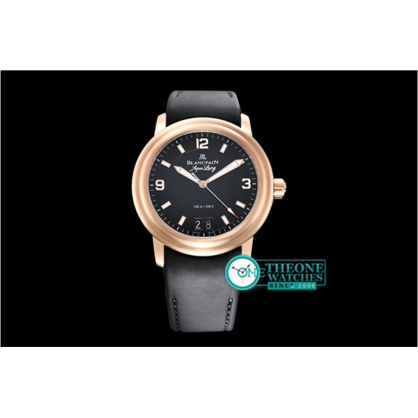 Blancpain - Leman Grande Date RG/LE Black/Num Asia 2824 Mod