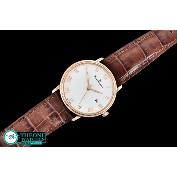 Blancpain - Villeret Ref.6651 RG/LE White/Roman ZF Miyota 9015 Mod