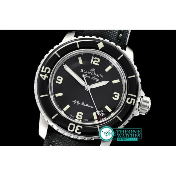 Blancpain - Blancpain Fifty Fathoms Black SS/NY Blk ZF Asia 23J