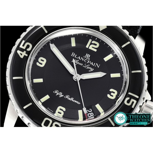 Blancpain - Blancpain Fifty Fathoms Black SS/NY Blk ZF Asia 23J