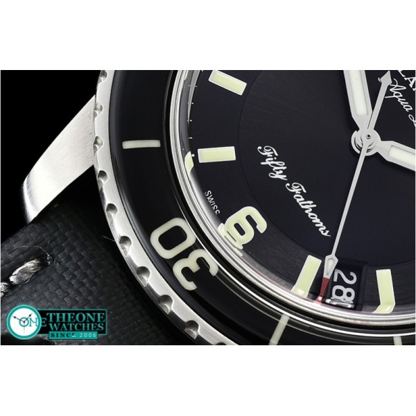 Blancpain - Blancpain Fifty Fathoms Black SS/NY Blk ZF Asia 23J