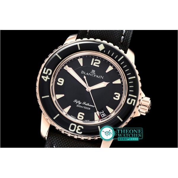 Blancpain - Blancpain Fifty Fathoms RG/NY Black ZF V2 Asia 2836