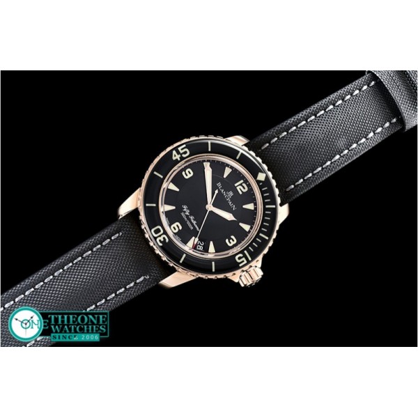 Blancpain - Blancpain Fifty Fathoms RG/NY Black ZF V2 Asia 2836