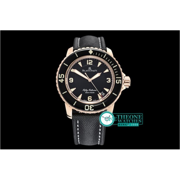 Blancpain - Blancpain Fifty Fathoms RG/NY Black ZF V2 Asia 2836