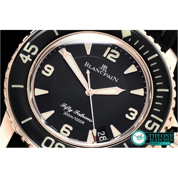 Blancpain - Blancpain Fifty Fathoms RG/NY Black ZF V2 Asia 2836