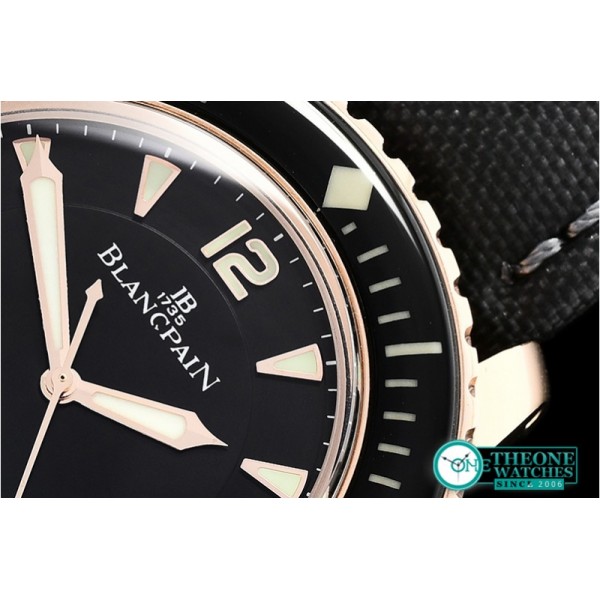 Blancpain - Blancpain Fifty Fathoms RG/NY Black ZF V2 Asia 2836