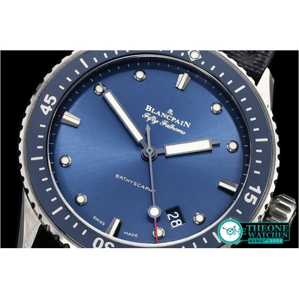 Blancpain - Fifty Fathoms Bathyscaphe TI/NY Blue ZF Asia 23J