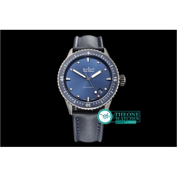 Blancpain - Fifty Fathoms Bathyscaphe TI/NY Blue ZF Asia 23J