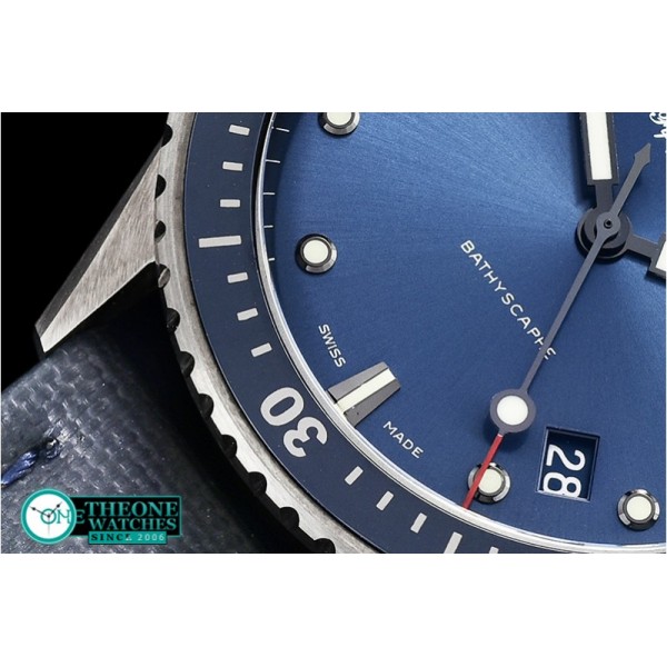 Blancpain - Fifty Fathoms Bathyscaphe TI/NY Blue ZF Asia 23J