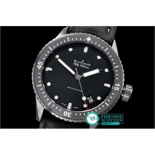 Blancpain - Fifty Fathoms Bathyscaphe SS/NY Black GF Asia 23J