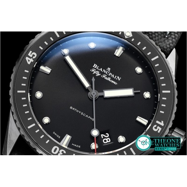 Blancpain - Fifty Fathoms Bathyscaphe SS/NY Black GF Asia 23J