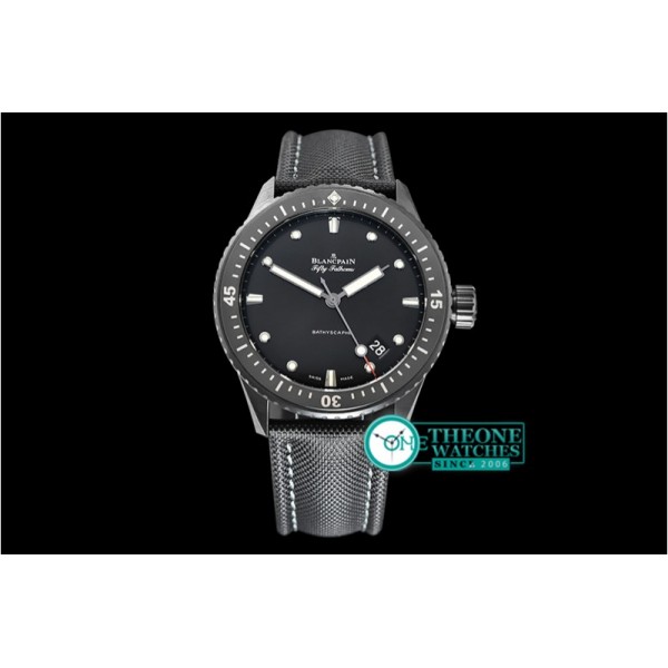 Blancpain - Fifty Fathoms Bathyscaphe SS/NY Black GF Asia 23J