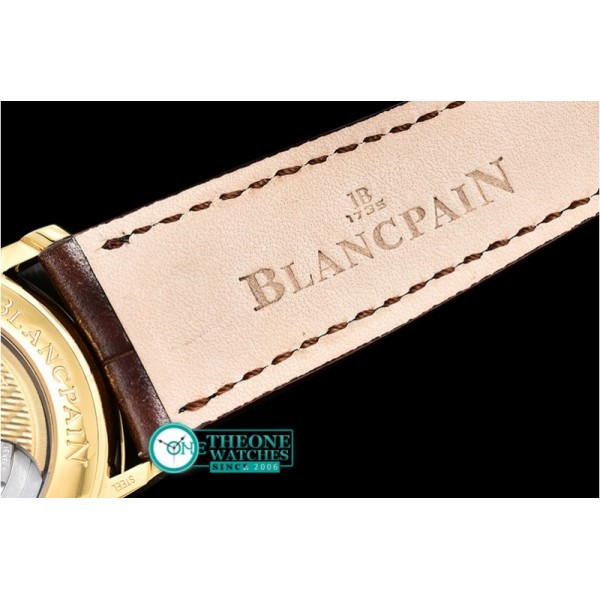 Blancpain - Villeret Ref.6651 YG/LE White/Roman ZF Miyota 9015 Mod