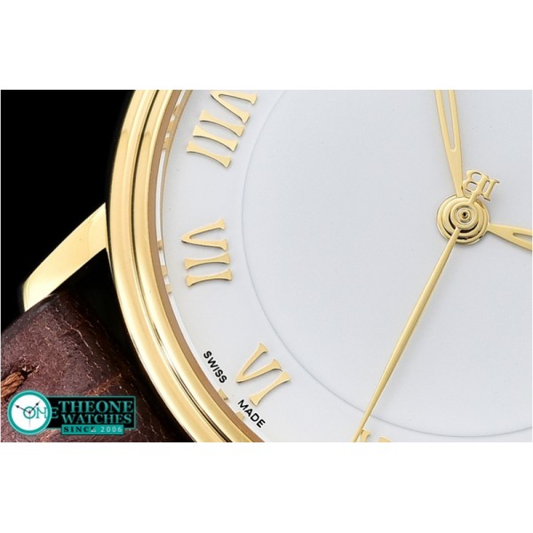 Blancpain - Villeret Ref.6651 YG/LE White/Roman ZF Miyota 9015 Mod