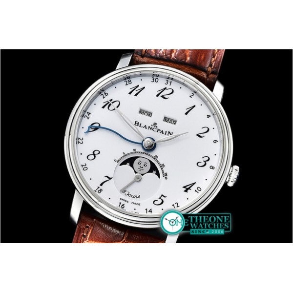 Blancpain - Villeret Complications SS/LE2 Wht/Num OMF Miyota 9015