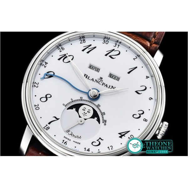 Blancpain - Villeret Complications SS/LE2 Wht/Num OMF Miyota 9015