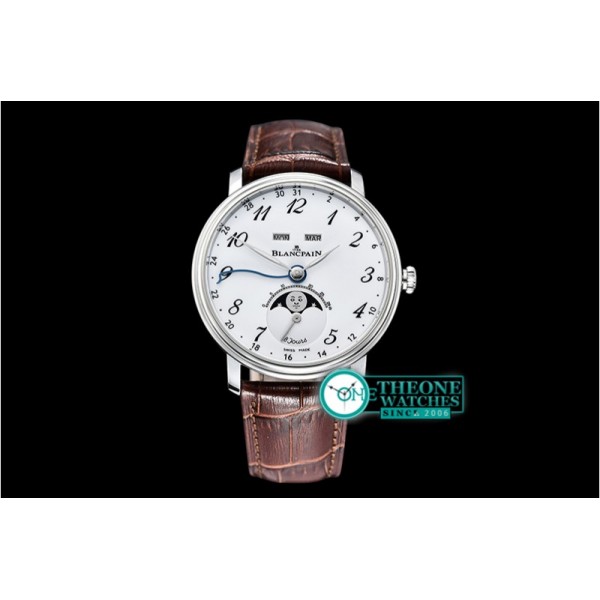 Blancpain - Villeret Complications SS/LE2 Wht/Num OMF Miyota 9015