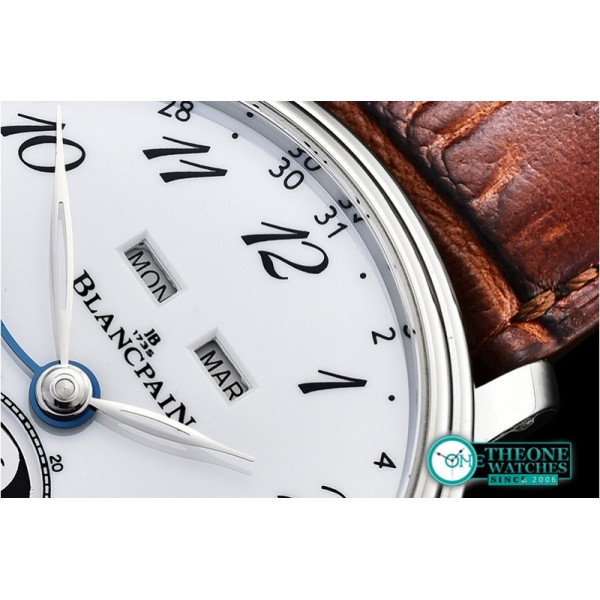 Blancpain - Villeret Complications SS/LE2 Wht/Num OMF Miyota 9015