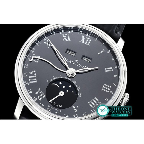 Blancpain  -  Villeret Complications SS/LE Blk/Rmn OMF Miyota 9015