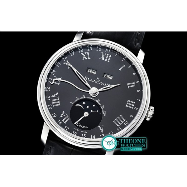 Blancpain  -  Villeret Complications SS/LE Blk/Rmn OMF Miyota 9015