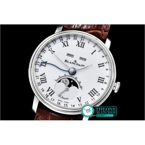 Blancpain - Villeret Complications SS/LE2 Wht/Rmn OMF Miyota 9015