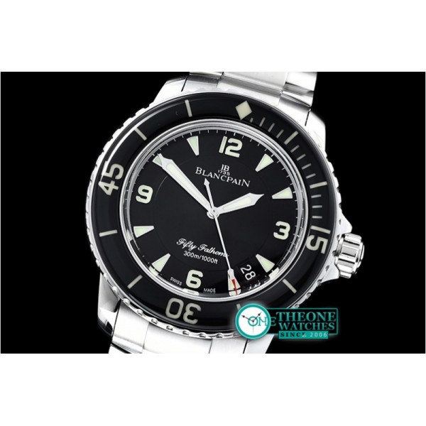 Blancpain - Fifty Fathoms Black SS/SS Black ZF Asia 2836